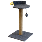 Купить Моськи-Авоськи Когтеточка-столбик с лежанкой, большая, 40х40 см, высота 70 см, цвет серый Моськи-Авоськи в Калиниграде с доставкой (фото)