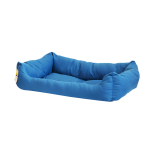Купить Моськи-Авоськи Лежанка "Бархат" прямоугольная пухлая с подушкой, 64х46х16 см, цвет синий Моськи-Авоськи в Калиниграде с доставкой (фото 2)