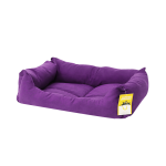 Купить Моськи-Авоськи Лежанка "Бархат" прямоугольная пухлая с подушкой, 53х39х14 см, цвет фиолетовый Моськи-Авоськи в Калиниграде с доставкой (фото 1)