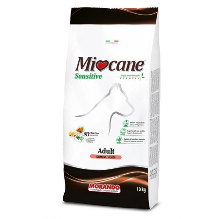Miocane Adult Sensitive сухой корм для взрослых собак с чувствительным пищеварением, с лососем - 10 кг