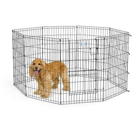 MidWest вольер Life Stages 8 панелей 61х91h см со сплит-дверью MAXLock черный