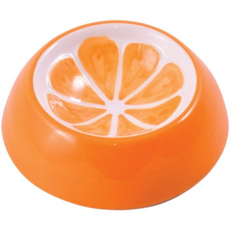 КерамикАрт миска керамическая для грызунов 10 мл Апельсин