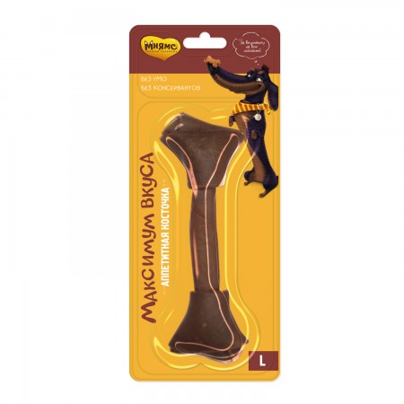 Аппетитная косточка Мнямс для собак размер L Максимум вкуса