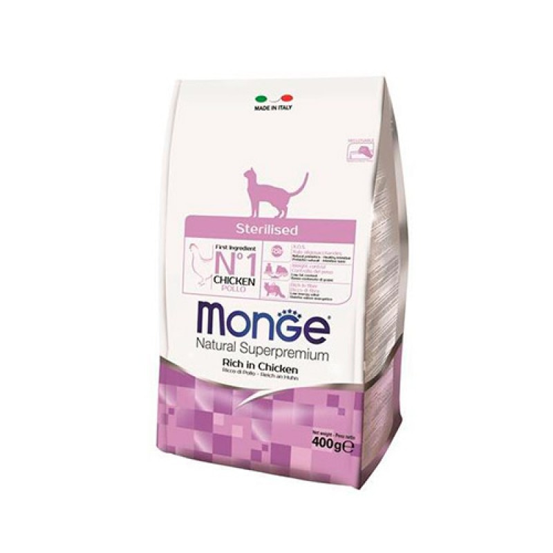 Корм для кошек MONGE Cat Sterilized для стерилизованных кошек сух. 10kg