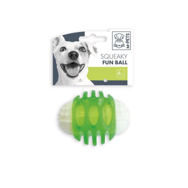 Купить M-PETS Игрушка-пищалка для собак, диаметр 6,7 см, цвет зеленый M-Pets в Калиниграде с доставкой (фото)