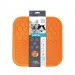 M-PETS Лизательный коврик для домашних животных, размер L, 30x30x1 см, цвет оранжевый