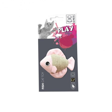 M-PETS Игрушка для кошек Рыбка, 8x4x7 см, цвет в ассортименте