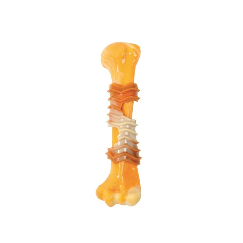 Купить M-PETS Игрушка для собак Карнивор кость, вкус бекона, цвет желтый, 17.8x4.9x4 см M-Pets в Калиниграде с доставкой (фото)