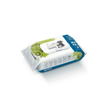 🇧🇪 M-PETS Очищающие салфетки для животных, аромат авокадо, 80 шт.