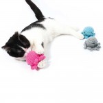 Купить M-PETS Игрушка для кошек осьминог с кошачьей мятой, 7,5x7,5x5,5 см, цвет голубой M-Pets в Калиниграде с доставкой (фото 2)
