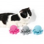Купить M-PETS Игрушка для кошек осьминог с кошачьей мятой, 7,5x7,5x5,5 см, цвет голубой M-Pets в Калиниграде с доставкой (фото 1)
