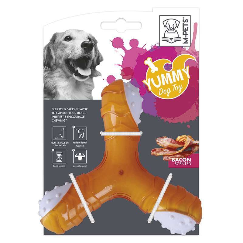 Купить M-PETS Игрушка для собак Ямми, вкус бекона, нейлон 13,4х12,2х3,6 см M-Pets в Калиниграде с доставкой (фото)