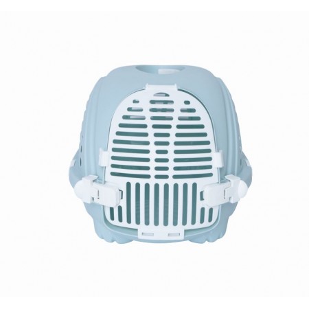 M-PETS Контейнер-переноска Skyline для животных до 10 кг, цвет голубой, 52x40x32 см