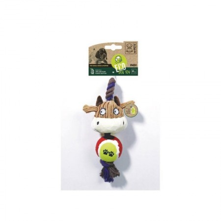 M-PETS Игрушка для собак ECO Инди мягкая пищащая, 27 см