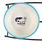 Купить Миски Mr.Kranch на подставке для собак и кошек двойные 2x290 мл fish&chips, голубые Mr.Kranch в Калиниграде с доставкой (фото 2)
