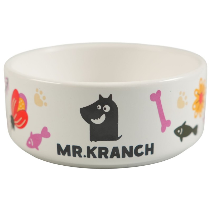 Купить Миска Mr.Kranch керамическая для собак 420 мл Цветы Прованса розовая Mr.Kranch в Калиниграде с доставкой (фото)