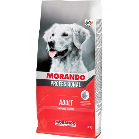 Сухой корм MORANDO PROFESSIONAL CANE для взрослых собак всех пород с говядиной 15 кг