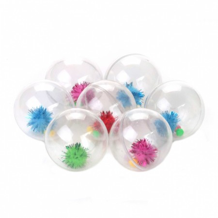 Игрушка для кошек Мяч прозрачный Чистый Котик 4,5 см
