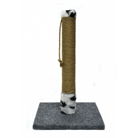 Когтеточка столбик +игрушка Чистый Котик, 31х31х50см (изделие 9)