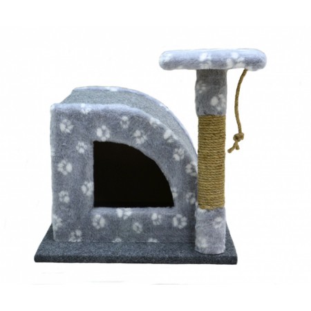 Домик-когтеточка формой горки Чистый Котик, 50х50х50см (Изделие 25)