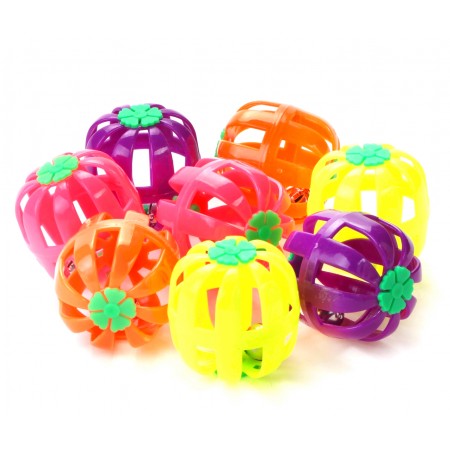 Игрушка для кошек Чистый котик Мяч погремушка, 4x3 см