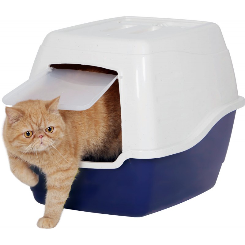 Купить Закрытый туалет для кошек Чистый котик, 50х40х39см, синий Чистый котик в Калиниграде с доставкой (фото)