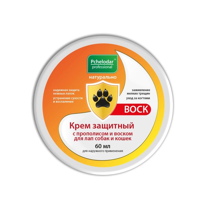 Купить Крем защитный с прополисом и воском для лап собак и кошек, 50 г Пчелодар в Калиниграде с доставкой (фото)