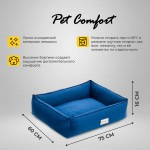 Купить Лежанка Pet Comfort для кошек и собак мелких пород, Golf Vita 03 размер S 60х75 см, синий Pet Comfort в Калиниграде с доставкой (фото 1)