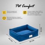 Купить Лежанка Pet Comfort для кошек и собак миниатюрных пород, Golf Vita 03, размер XS 45х55 см, синий Pet Comfort в Калиниграде с доставкой (фото 1)