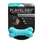 Купить Playology двухслойная жевательная косточка DUAL LAYER BONE с ароматом арахиса, средняя, голубой Playology в Калиниграде с доставкой (фото 1)