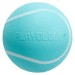 Playology хрустящий жевательный мяч SQUEAKY CHEW BALL 8 см с пищалкой и с ароматом арахиса, голубой