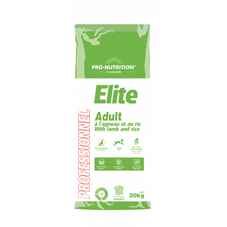 Сухой корм Для собак Pro-Nutrition Flatazor Elite ADULT with lamb and rice, 20 кг