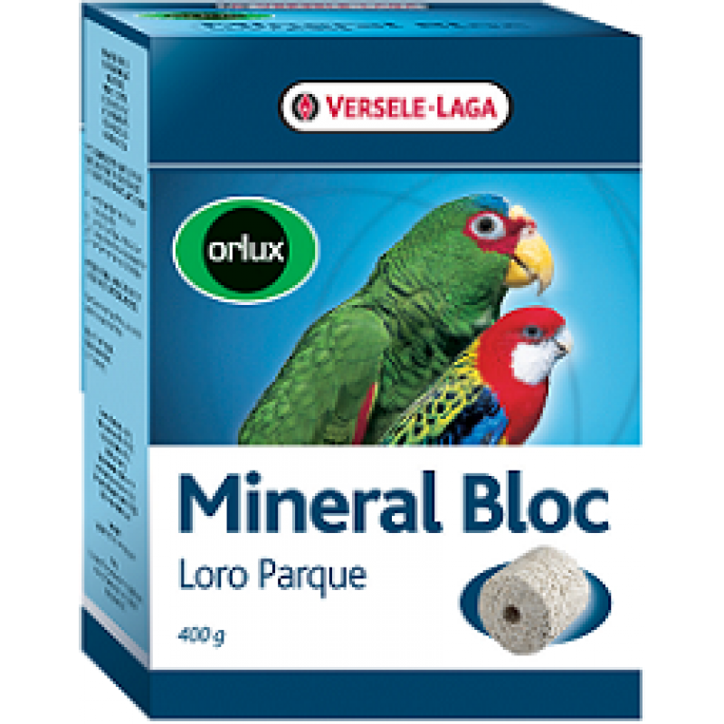 VERSELE-LAGA минеральный блок для средних и крупных попугаев Orlux Mineral Bloc 400 г