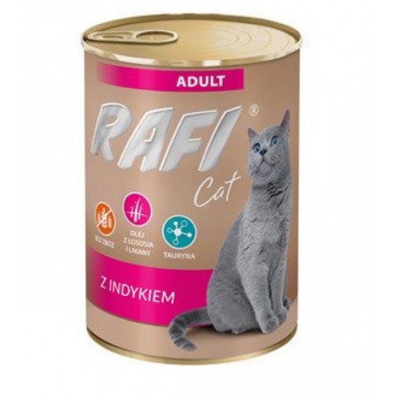 Dolina Noteci Rafi cat для взрослых кошек всех пород с индейкой 400 гр