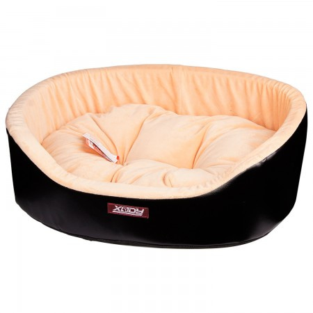 XODY лежанка Премиум №3 55х43 см, экокожа, черная