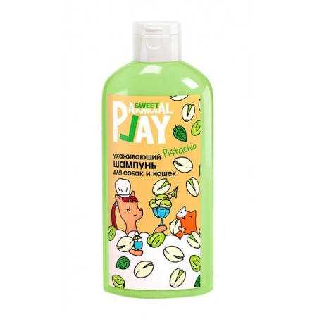 Шампунь Animal Play Sweet для собак и кошек "Фисташковое мороженое", ухаживающий, 300 мл