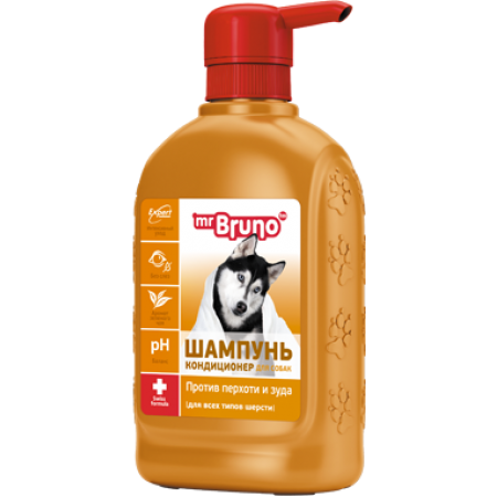 Шампунь-кондиционер Mr.Bruno от перхоти и зуда для собак, 350 мл