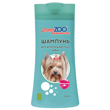 Шампунь Доктор ZOO для длинношерстных собак, с витамином B5, 250 мл