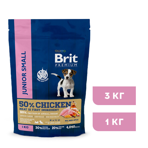 Brit Premium Dog JUNIOR SMALL. Для молодых собак мелких пород