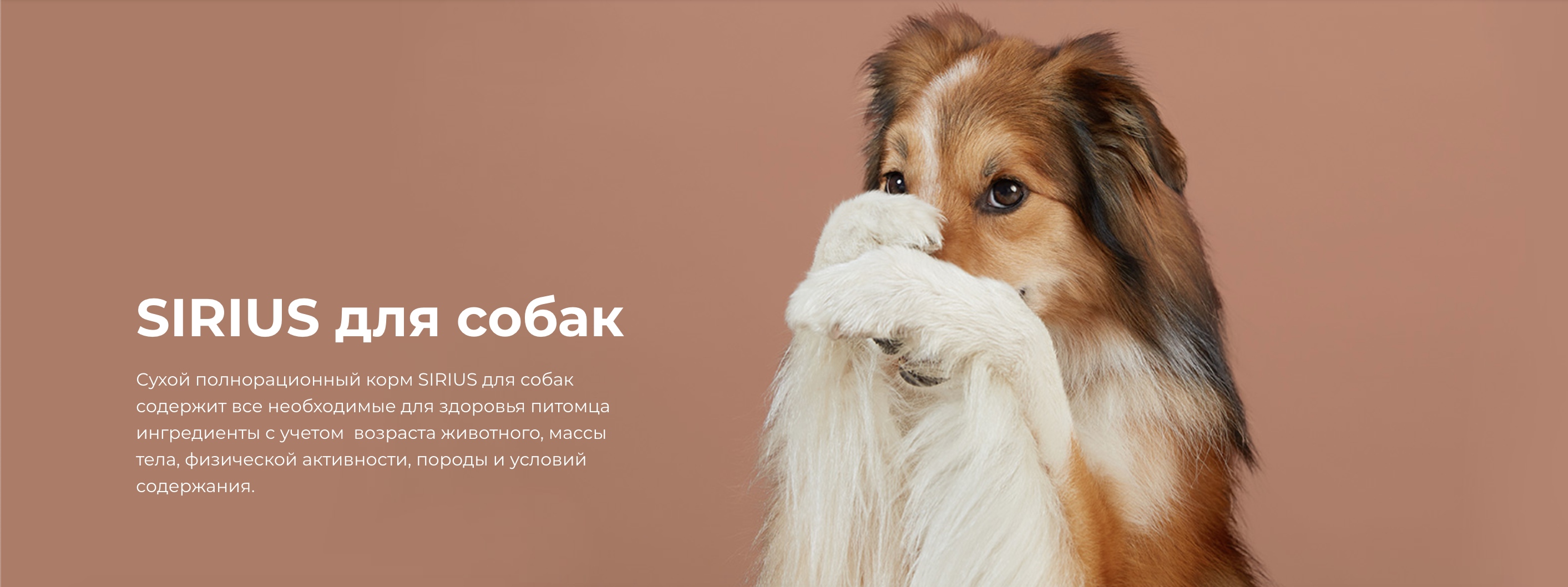 купить корм SIRIUS для собак с бесплатной доставкой в Калининграде