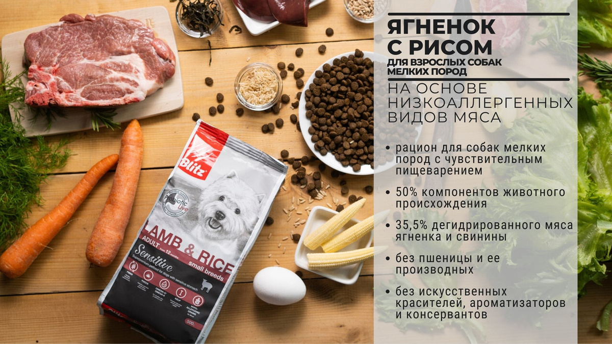 купить Сухие корма для собак Blitz с бесплатной доставкой в Калининграде