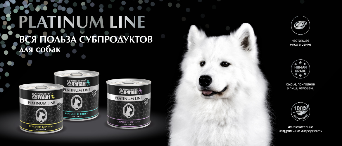 Четвероногий гурман для собак – Platinum line