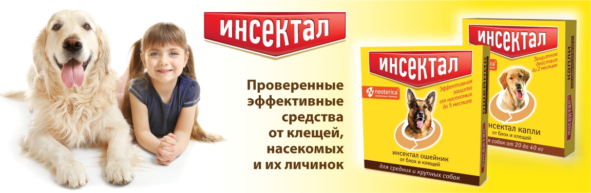 купить Средства для собак и кошек для защиты от паразитов Инсектал с бесплатной доставкой в Калининграде