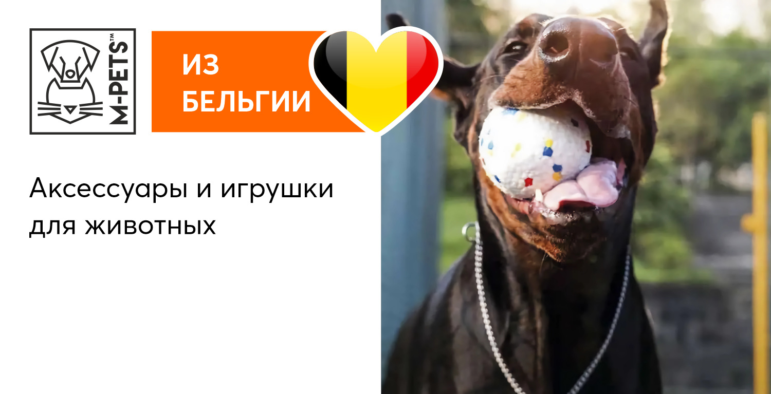 купить аксессуары и игрушки для животных Бельгийской компании M-Pets с бесплатной доставкой в Калининграде